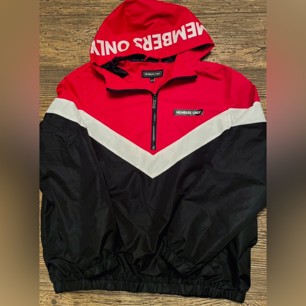 Members Only mens large Pullover Jacket/Shirt